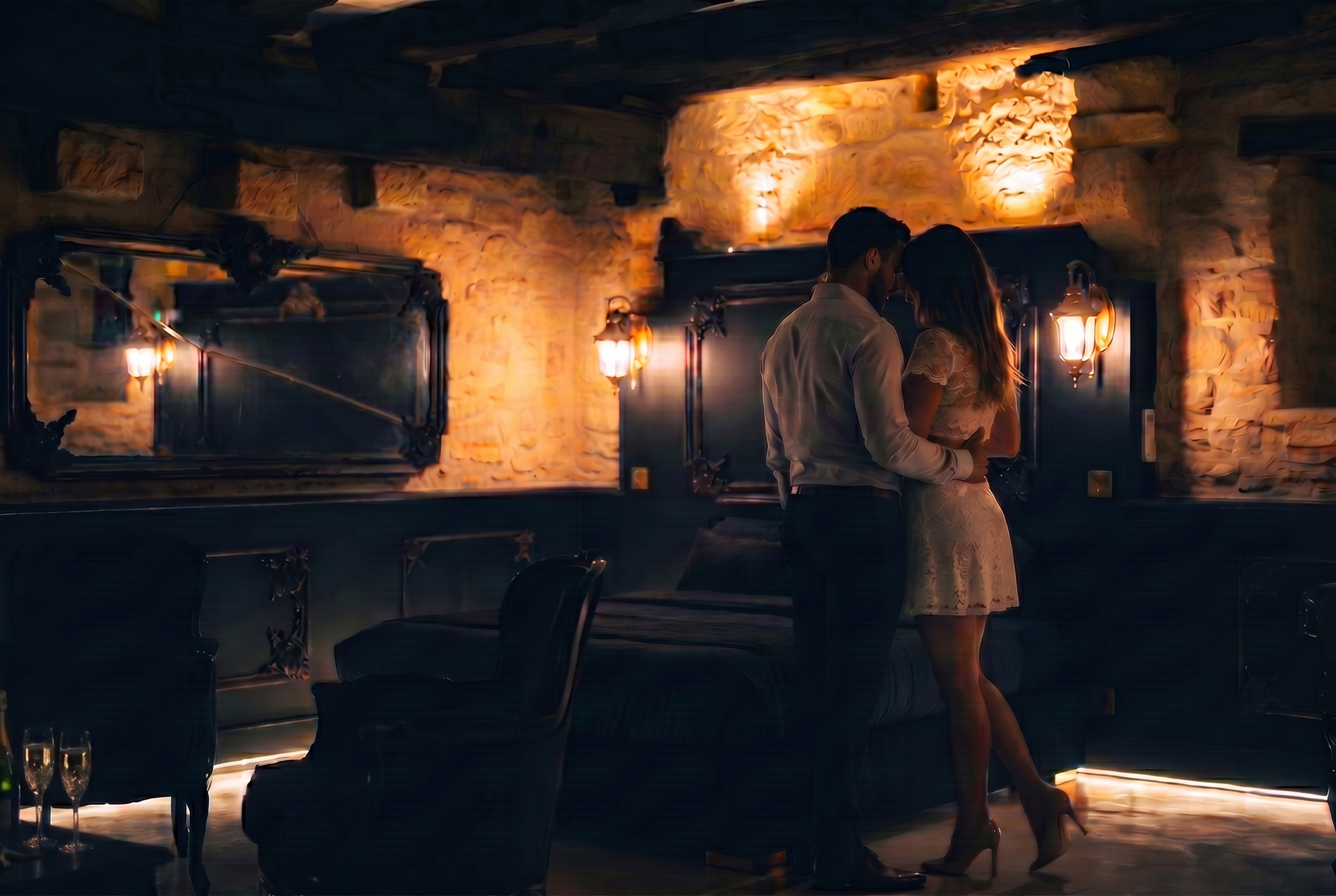 1503 love room sarlat suite chambre pierre vue ensemble